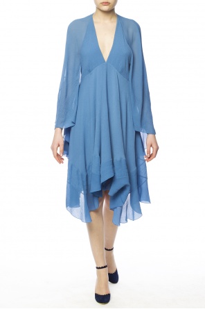 Asymmetrical v-neck dress, zdjęcie 2 Asymmetrical v-neck dress od Chloe